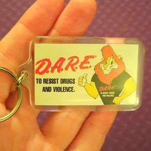 1990s D.A.R E. Keychains